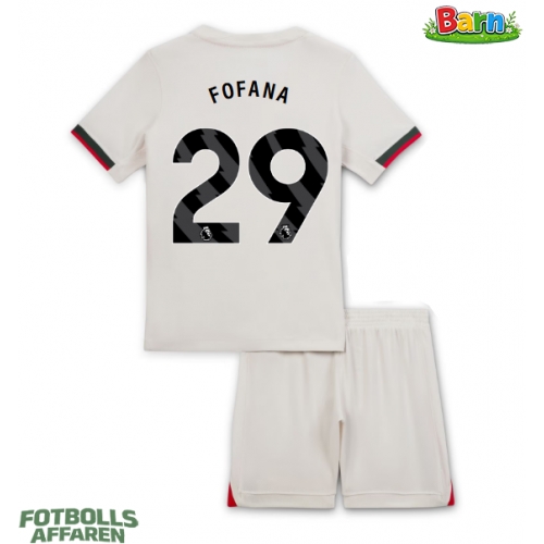 Chelsea Wesley Fofana #29 Bortaställ Barn 2025-26 Kortärmad (+ Korta byxor)